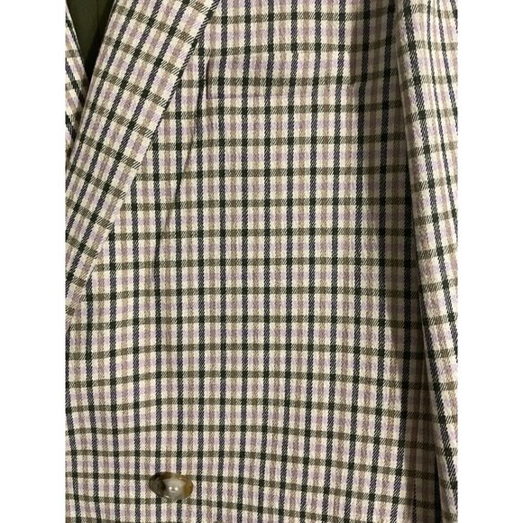 MADEWELL Dorset Oversized Double Breasted Plaid Blazer Preppy Clueless XS - Picture 6 of 14